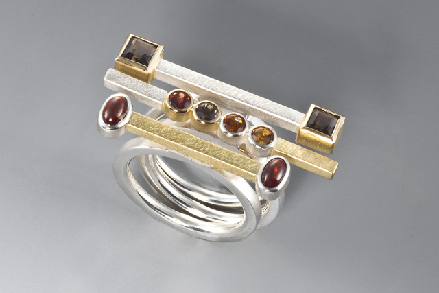 Janis Kerman, ‘Stacking Rings’, ca. 2015, Facèré Jewelry Art Gallery