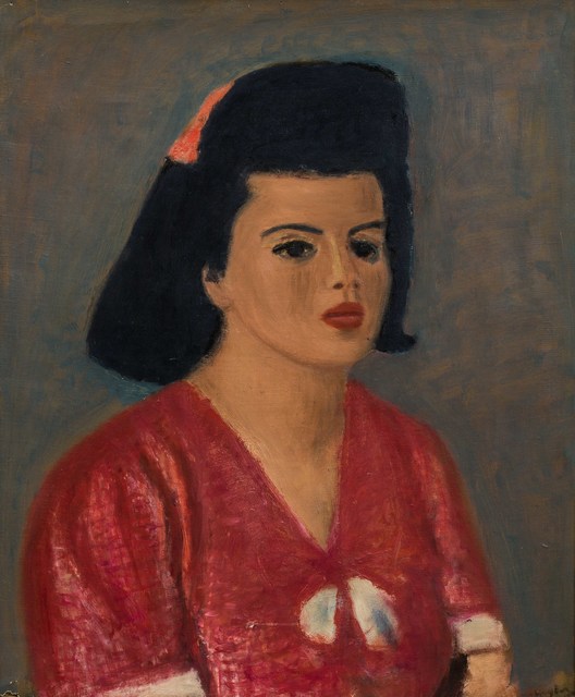 Henri Hayden, ‘Portrait de Madame Inès Sassier’, Painting, Oil on canvas, Leclere