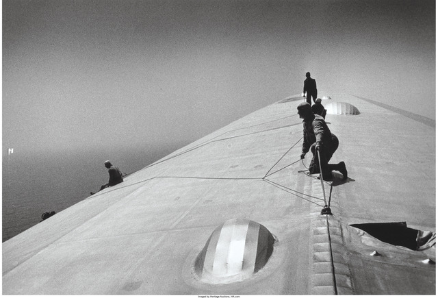 Alfred Eisenstaedt, ‘Repairing the Hull of the Graf Zeppelin during the flight over the Atlantic’, 1934, Heritage Auctions