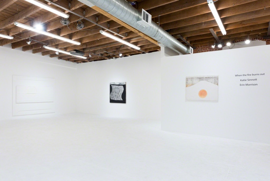 Erin Morrison & Katie Sinnott - 'When the fire burns out', installation view. Chimento Contemporary. Photo: Ruben Diaz Erin Morrison & Katie Sinnott - 'When the fire burns out', installation view. Chimento Contemporary. Photo: Ruben Diaz