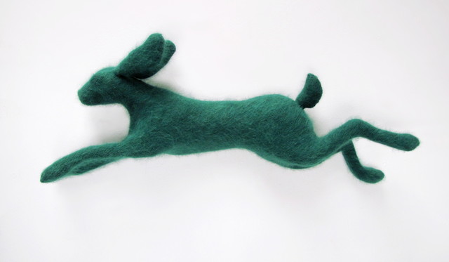 Rachel Denny, ‘Green Angora Rabbit’, 2019, Sculpture, Mixed media, Visions West Contemporary