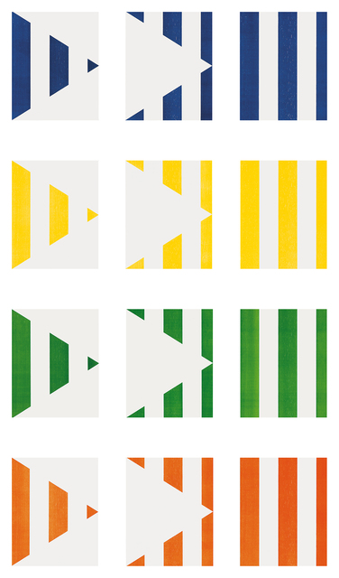 Daniel Buren, ‘1 + 2 = 3 (Triptych)’, 1998, Schellmann Art