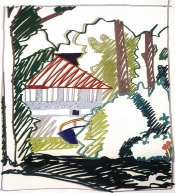 Tom Wesselman - Boat house, Tennanah Lake