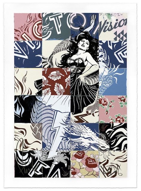 FAILE, ‘Visions Victoire’, 2017, Print, 16 Layer Silkscreen Print, Dope! Gallery