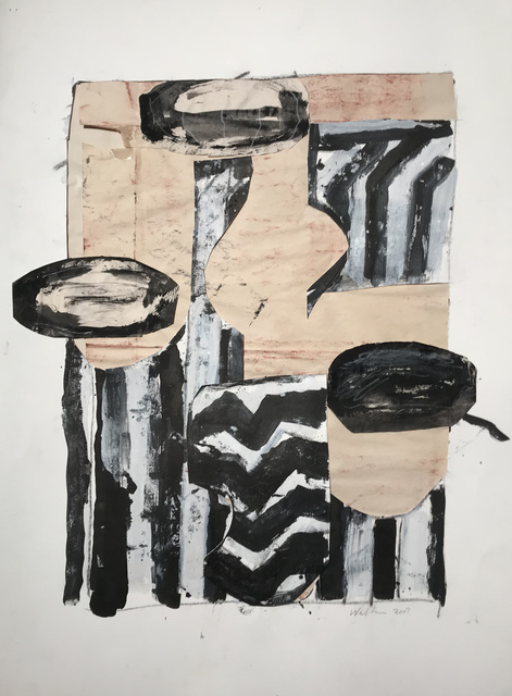 John Walker (b.1939), ‘Looking Out to Sea VIII’, 2017, Drawing, Collage or other Work on Paper, Mixed media on paper, New York Studio School