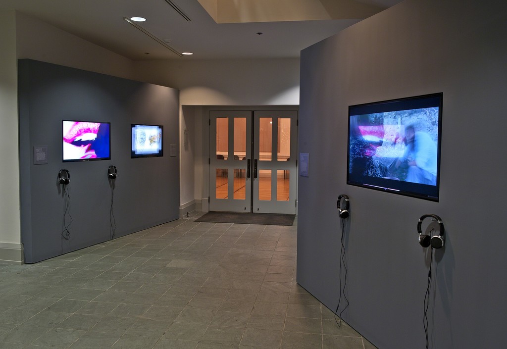 Installation view of "The ROCI Road to Peace: Experiments in the Unfamiliar" at the Academy Art Museum, Easton, 2015-2016. Photo: George Holzer Installation view of "The ROCI Road to Peace: Experiments in the Unfamiliar" at the Academy Art Museum, Easton, 2015-2016. Photo: George Holzer