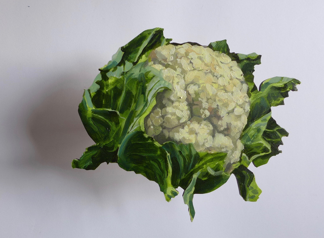 Alexander Massouras, ‘Cauliflower’, 2017, Painting, Oil on cut panel, Joanna Bryant & Julian Page