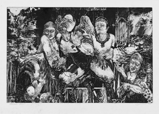 Diane Victor, ‘The Adoration of St Eugeune (sic)’, 1987, Strauss & Co
