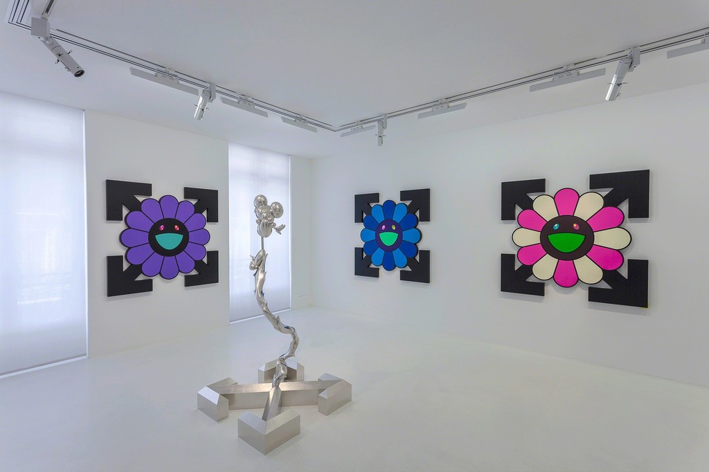 Artworks © Virgil Abloh and © Takashi Murakami. Photo: Zarko Vijatovic. Courtesy Gagosian. Artworks © Virgil Abloh and © Takashi Murakami. Photo: Zarko Vijatovic. Courtesy Gagosian.