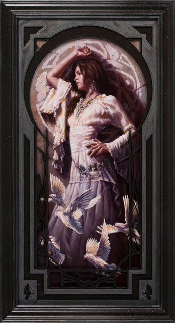 Michael C. Hayes, ‘Requiescence’, 2017, Painting, Oil on panel, custom laser cut frame, IX Gallery