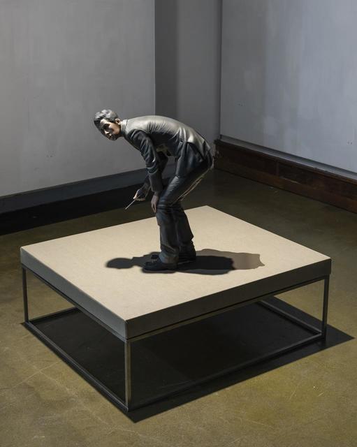 Dae-hun Kwon, ‘Chalna-A Man & Envelope C2’, 2018, Sculpture, Resin, acrylic paint, linen, steel, wooden board, Gallery LEE & BAE