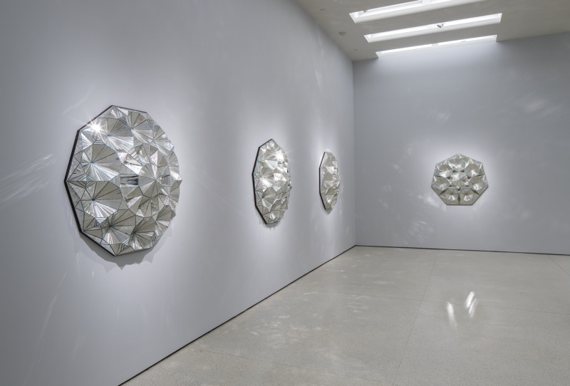 Installation view: Monir Shahroudy Farmanfarmaian: Infinite Possibility. Mirror Works and Drawings 1974–2014, Solomon R. Guggenheim Museum, New York, March 13–June 3, 2015
Photo: David Heald © Solomon R. Guggenheim Foundation Installation view: Monir Shahroudy Farmanfarmaian: Infinite Possibility. Mirror Works and Drawings 1974–2014, Solomon R. Guggenheim Museum, New York, March 13–June 3, 2015
Photo: David Heald © Solomon R. Guggenheim Foundation