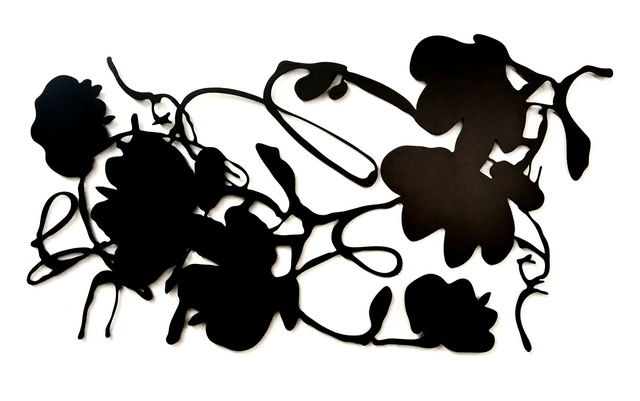 Donald Sultan, ‘Black Lantern Flowers’, 2016, Sculpture, Painted aluminum, Meyerovich Gallery