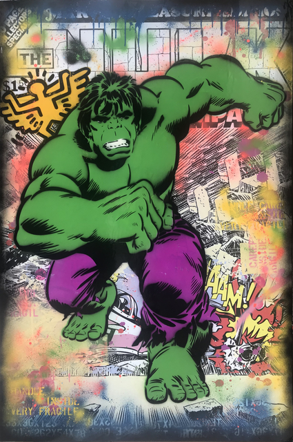 Alessio B, ‘Hulk Whaam!’, 2018, Painting, Mixed media on canvas, Bugno Art Gallery
