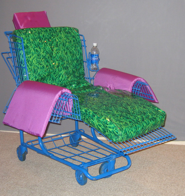Deanna Mclaughlin, ‘Garden Chaise Lounge ’, 2009, Sculpture, Modified shopping cart, InLiquid
