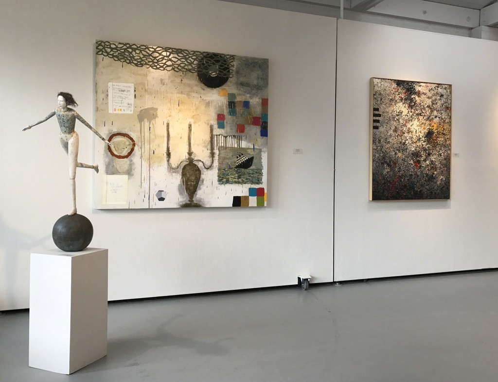 Cathy Rose, Squeak Carnwath & Charles Eckart in Gallery I Cathy Rose, Squeak Carnwath & Charles Eckart in Gallery I
