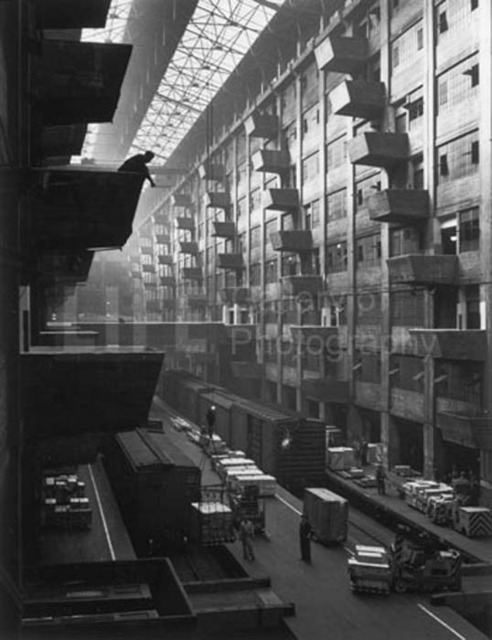 Andreas Feininger, ‘Warehouse Dock, Brooklyn’, 1948, Photography, Silver Gelatin Print, Contessa Gallery