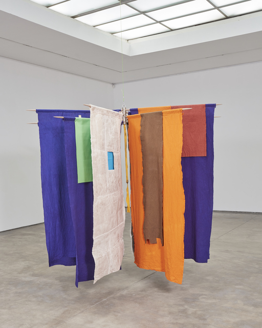 Alberto Casari, ‘Guru Ji’, 2018, Other, Manually dyed fabrics and industrial fabrics, wooden sticks, Wu Galeria