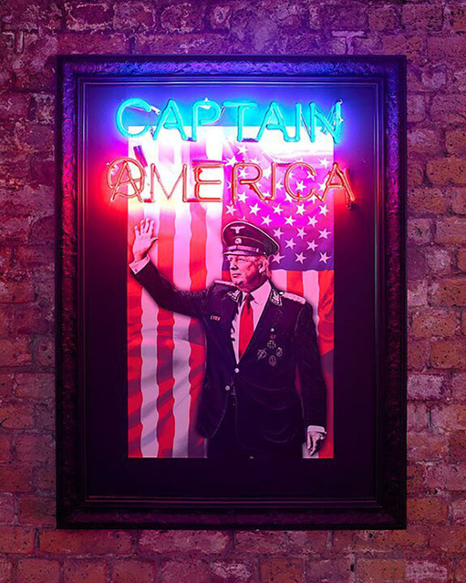 Mark Sloper, ‘Captain America’, Flat Space Art
