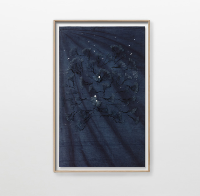 Julie Lænkholm, ‘Untitled (4)’, 2020, Textile Arts, Cotton, wool and yamato dye on silk, Galleri Nicolai Wallner
