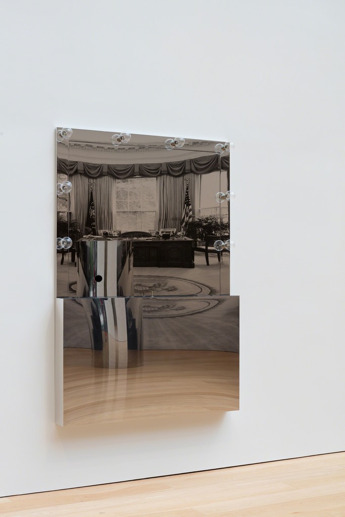Installation view, Kathryn Andrews: Run for President, Nasher Sculpture Center, September 10, 2016 - January 08, 2017. Photo: Kevin Todora. Installation view, Kathryn Andrews: Run for President, Nasher Sculpture Center, September 10, 2016 - January 08, 2017. Photo: Kevin Todora.