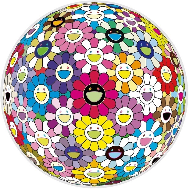 Takashi Murakami, ‘Flowerball: Multicolors’, 2014, Print, Offset lithograph, Vogtle Contemporary