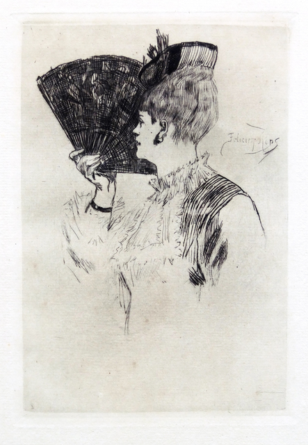 Félicien Rops, ‘Manette Solomon or Parisine’, 1876, Hans den Hollander Prints
