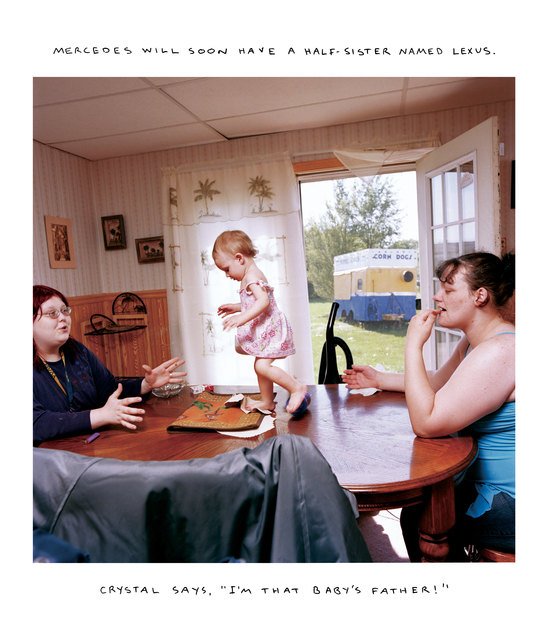 Chris Verene, ‘MERCEDES WILL SOON HAVE A HALF-SISTER NAMED LEXUS. CRYSTAL SAYS, “I’M THAT BABY’S FATHER!”’, 2005, Postmasters Gallery