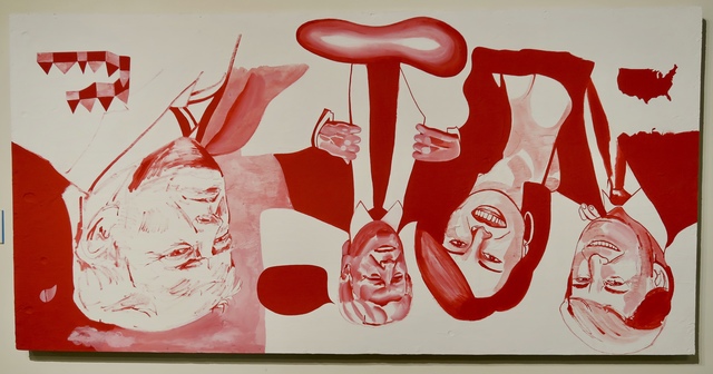 Albert Reyes, ‘The Effects OF The Group Pressure Upon The Modification and Distortion Of Judgements’, 2020, Painting, Acrylic on wood, Eastern Projects