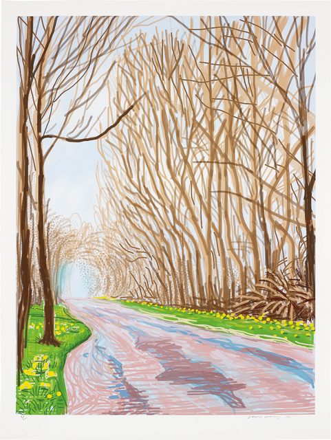 David Hockney, ‘1 April, from The Arrival of Spring in Woldgate, East Yorkshire in 2011 (twenty eleven)’, 2011, Phillips