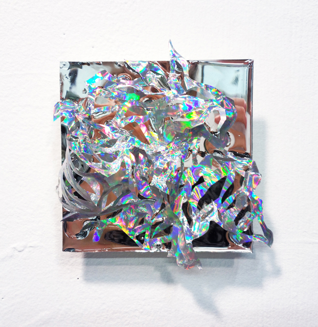 Julia Sinelnikova, ‘Holographic Sprite’, 2013-2016, Mixed Media, Holographic Sprite hand cut vinyl, mylar, acrylic, resin, Wallplay