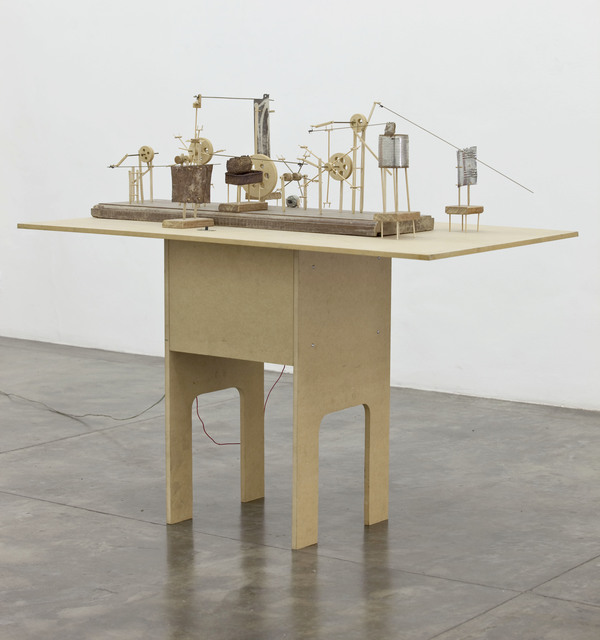 O Grivo, ‘Complex Machine # 02’, 2009, Installation, Wood, wire, nylon, cotton, metal and engine, Galeria Nara Roesler
