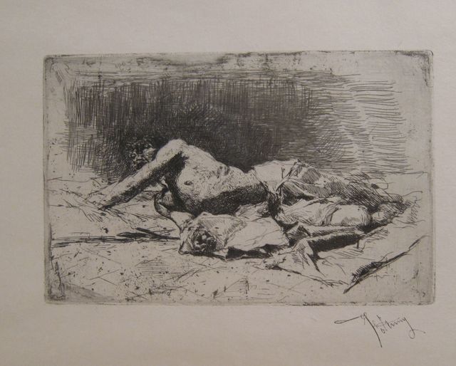 Mariano Fortuny, ‘Man lying on the floor’, not dated, Artur Ramon Art