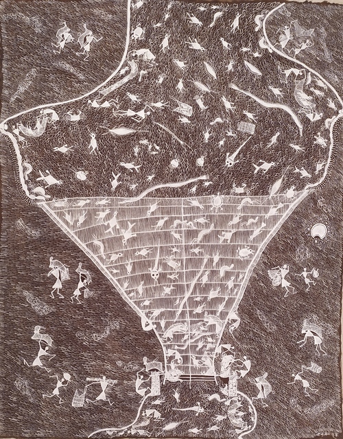 Balu Jivya Mashe, ‘Untitled’, 2019, Painting, Acrylic on Canvas, Arushi Arts