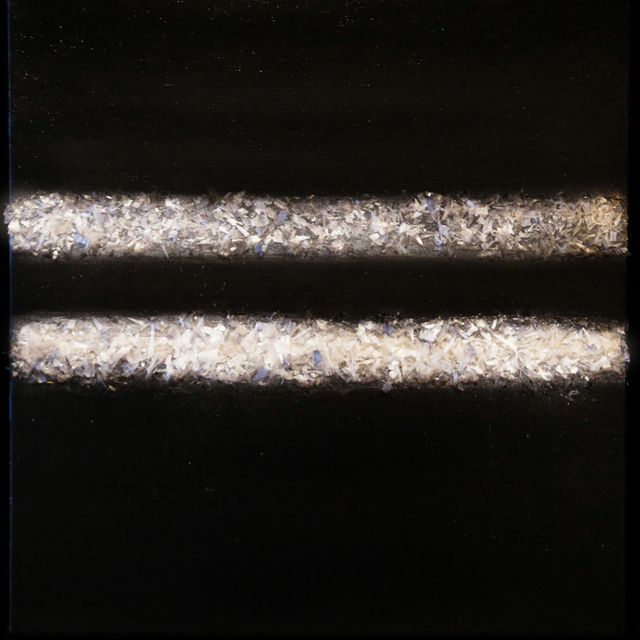 Arica Hilton, ‘Black Pearl’, 2020, Mixed Media, Oil on Canvas with Recycled Plastic, Hilton Asmus