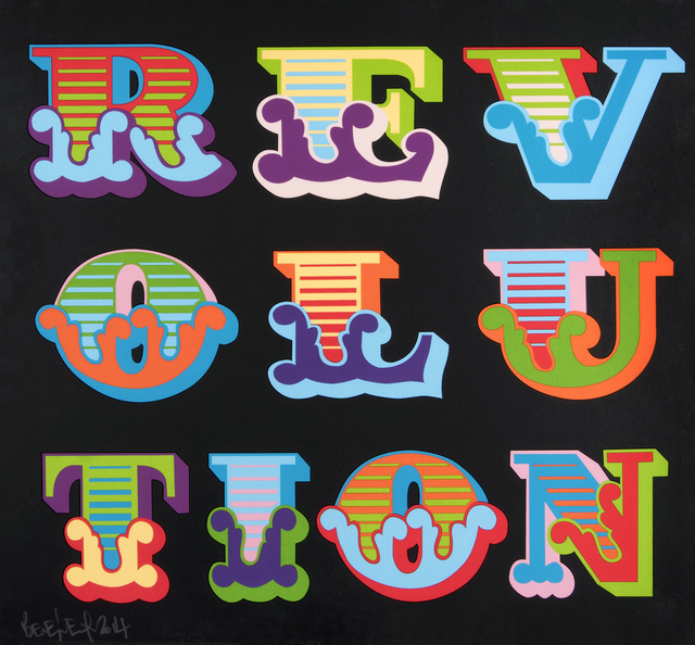 Ben Eine, ‘Revolution’, 2014, Print, Screen print in colours on Coventry Rag, Tate Ward Auctions