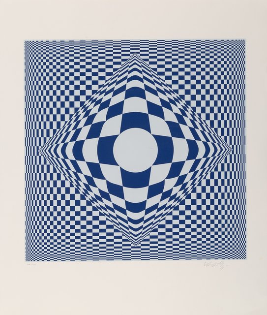 Victor Vasarely, ‘Vertigo’, 1982, Print, Screenprint in colors on paper, Heritage Auctions