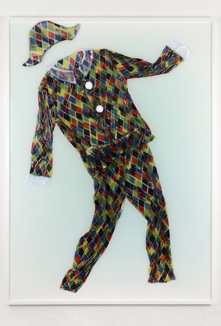 Gabriele de Santis, ‘Please stay’, 2015, Mixed Media, Resin, Harlequin Costume, Glass Colour, Framed, Frutta