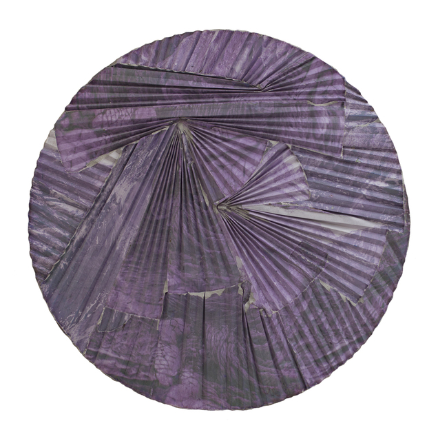 Letha Wilson, ‘Purple Lava Concrete Ripple Tondo’, 2016, Galerie Christophe Gaillard