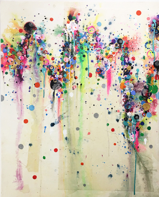 Liz Tran, ‘Heart Map Process’, 2018, Painting, Mixed media on panel, Madelyn Jordon Fine Art