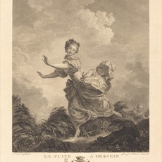 Charles François Adrien Macret and Jacques Couché after Jean-Honoré Fragonard, La fuite a dessein (1783)