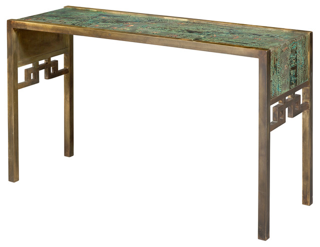 ‘Philip and Kelvin LaVerne Patinated Bronze Festival Console Table’, 1960s, Design/Decorative Art, Doyle