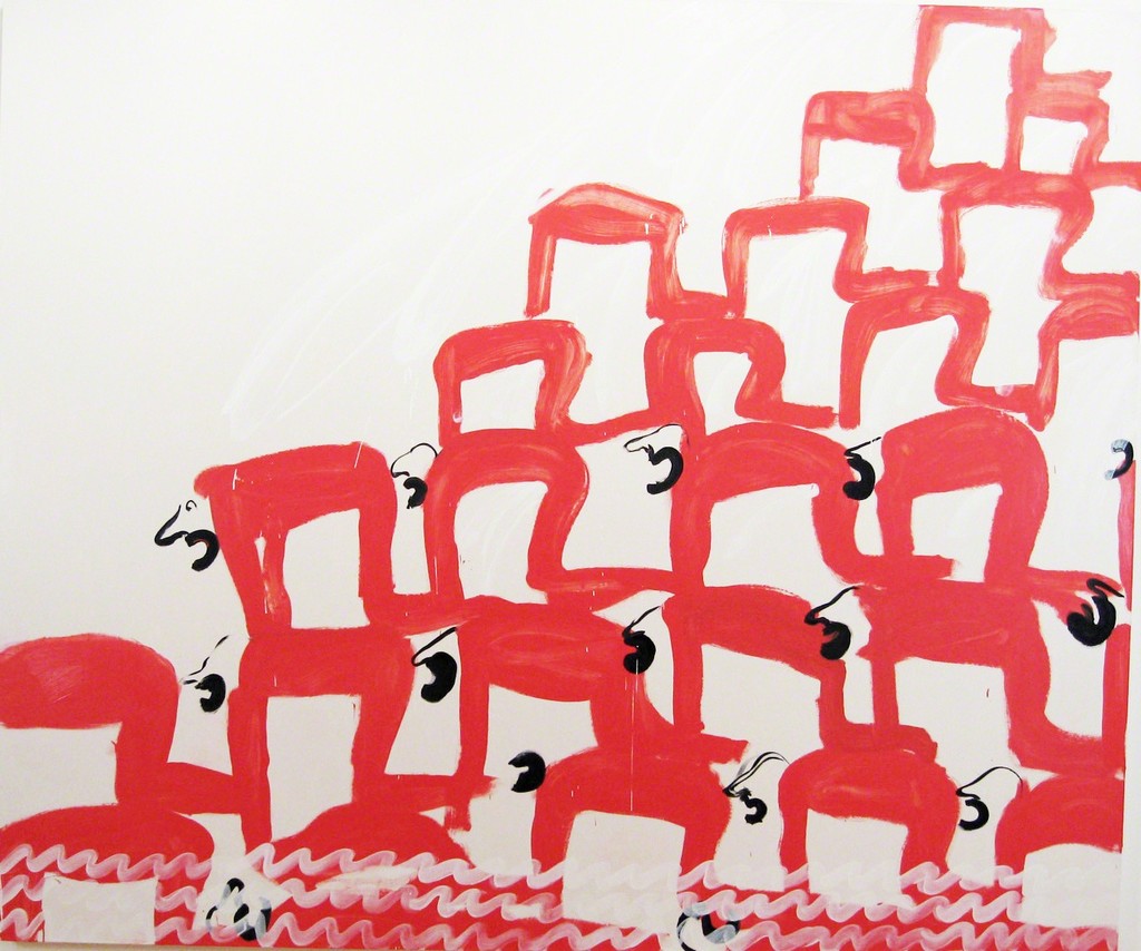 Tala Madani, Spill, 2006 Tala Madani, Spill, 2006