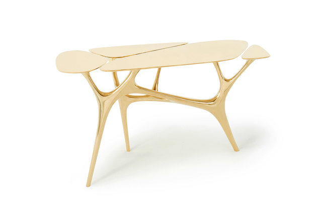 Zhipeng Tan, ‘Lotus Console Table’, 2018, Design/Decorative Art, Polished Brass, Gallery ALL