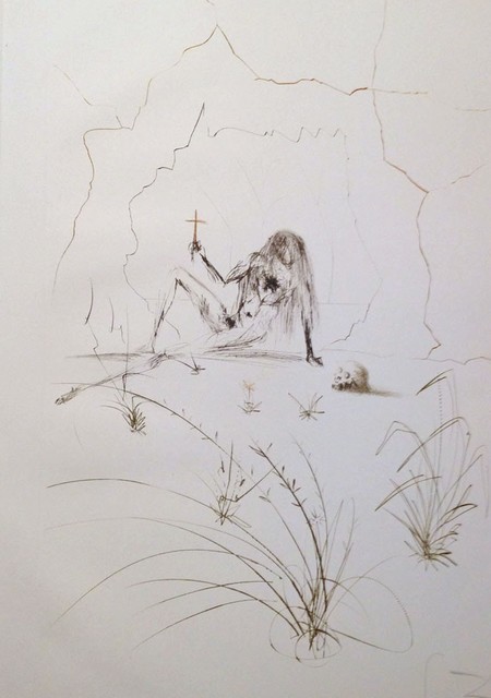 Salvador Dalí, ‘Tristan and Iseult : Brother Ogrin, the Hermit’, 1970, Print, Etching on paper, Samhart Gallery