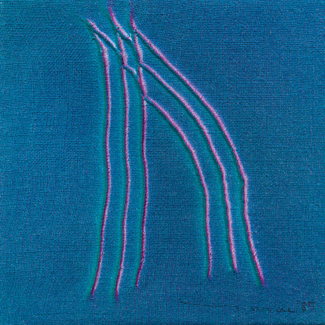 Tsuyoshi Maekawa, ‘Work’, ca. 1985, Painting, Burlap and acrylic on canvas, Whitestone Gallery