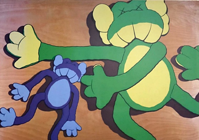 KAWS, ‘KAWS x A Bathing Ape’, 2003, Print, Color offset lithograph in colors on smooth wove paper., Alpha 137 Gallery Gallery Auction
