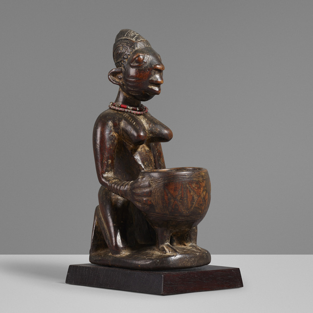 ‘Olumeye’, Design/Decorative Art, Carved wood, glass beads, Rago/Wright
