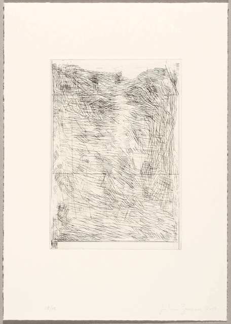 John Zurier, ‘October Note 3’, 2017, Print, Line etching, BORCH