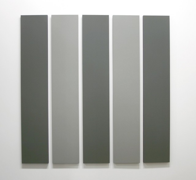 Alan Charlton, ‘5 Part Painting in 2 Greys’, 2000, Annely Juda Fine Art